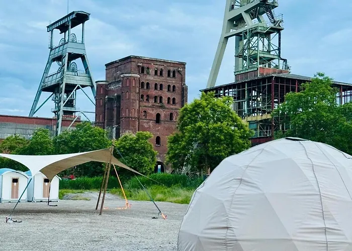 Glamping In Der Zeche Ewald 营地